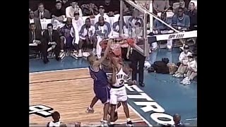 Grant Hill Hammers on John Starks & John Wallace at the Same Time (1996)