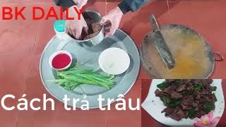 thịt lợn làm giả thịt trâu pay buffalo