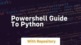 powershell guide to python