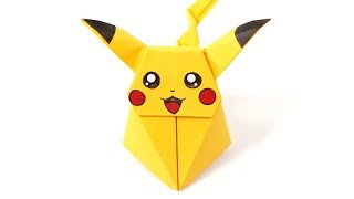 Origami Pikachu Pokemon (Ax&PaperKawaii) Paper Folding / Papier Falten / 종이접기 / Paper Crafts / おりがみ