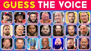 Guess Top 32 WWE Superstars by Their Voices 🎤✅🔊 Roman Reigns, Jey Uso, Cody Rhodes