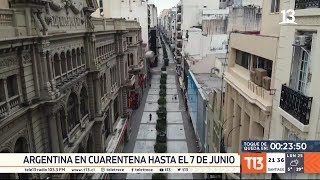 Argentina extiende cuarentena total hasta junio