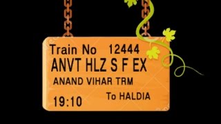 Train no 12444 TRAIN NAME ANVT HLZ S F EX ANAND VIHAR TRM GHAZIABAD KANPUR