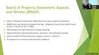 Property Assessments Appeals in Allegheny County