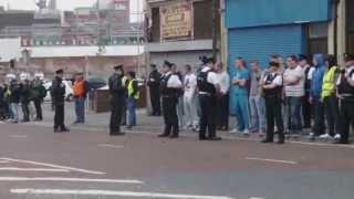 Orange Order Mourne Young Defenders passing CarrickHill on way to Church part 1 2013