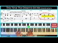 This Time The Dream's On Me - jazz piano tutorial