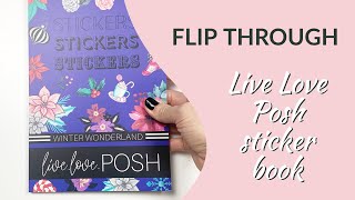 Flip Through of Winter Wonderland Sticker Book from Live Love Posh