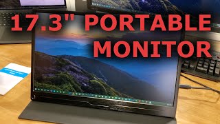 Quick Look at a Portable 17.3" IPS Monitor with USB-C, HDMI and Mini-DP