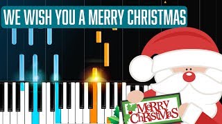"We Wish You A Merry Christmas" Piano Tutorial - Chords - How To Play - Cover