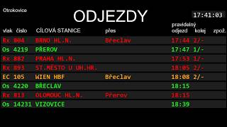 Hlášení Vlaků - Otrokovice | INISS +  INFORMAČNÍ TABULE