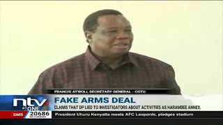 Francis Atwoli calls for the arrest of DP Ruto over fake arms deal