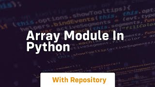 array module in python
