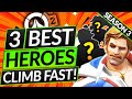 3 BEST HEROES to CLIMB for EVERY ROLE - What to Main in SEASON 3 - Overwatch 2 Guide