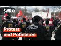 Mit der Polizei beim Parteitag der AfD – Blick hinter die Kulissen | Zur Sache! Baden-Württemberg