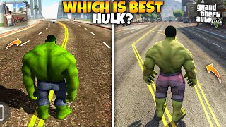 WHICH HULK IS BETTER | INDIAN BIKE DRIVING 3D VS GTA 5😱