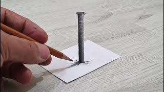 how to draw 3d drawing art on paper