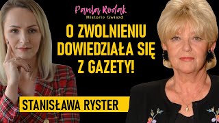 Nie żyje Stanisława Ryster. Gwiazda Wielkiej Gry mocno przeżyła zwolnienie z TVP.