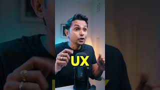UI vs UX Design in 2024: THE DIFFERENCE 🤔| Saptarshi Prakash #shorts