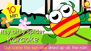 เพลงแมงมุมลายภาษาอังกฤษ คาราโอเกะ Itsy bitsy spider | indysong kids