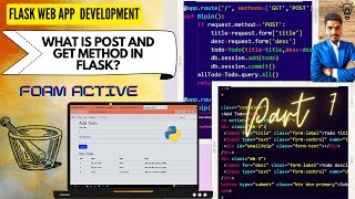 Python Flask Part 7 || Form Activate || How to get Input in HTML Form and Display Output in flask