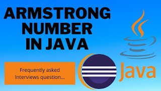 Armstrong Number Program in Java #java #armstrongnumber #fullstackerror