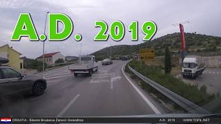 1009 CROATIA - Šibenik Brodarica Žaborić Grebaštica DASHCAM 2019 WWW.TOFIL.NET