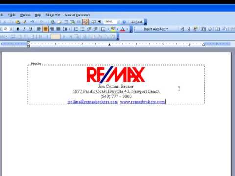 How to Design your own Letterhead in MS Word How to Design your own Letterhead in MS Word