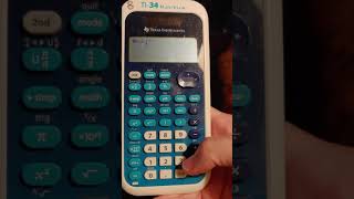 Cube Root on TI-34