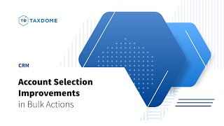 Account selection improvements in bulk actions