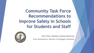 Community Task Force on Safe Schools Presentation