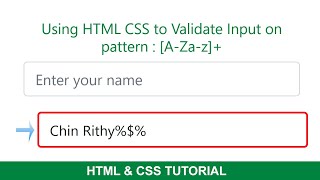 KH Publishing. How to create shake animation on invalid input using HTML CSS #002