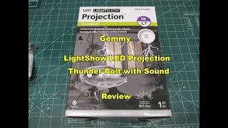 Gemmy Lightshow LED Projection Thunder Bolt with Sound Review 73203