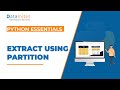 Extraction using Partition string method - Python Essentials