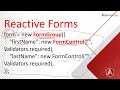 Reactive Forms in Angular | Reactive Forms Angular 12 / 13 | Angular 13 Tutorial