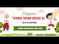 Live - PELEPASAN SISWA KELAS VI SD NEGERI 03 MATESEH -Kamis, 20  juni 2024