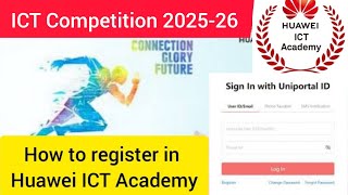 How to Register and Login in Huawei ICT Academy Online 2025-26