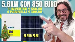 INSTALLIAMO L'INVERTER IBRIDO - 5,6KW FOTOVOLTAICO OFF GRID FAI DA TE