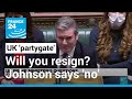 UK PM's questions: Will you resign? Boris Johnson says 'no' amid 'partygate' • FRANCE 24 English