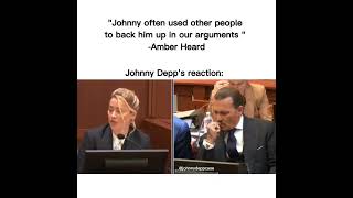 johnny Depp's reaction to Amber heard 😌💅🏼”  jacksparrow #piratesofthecaribbean #johnnydepp #potc