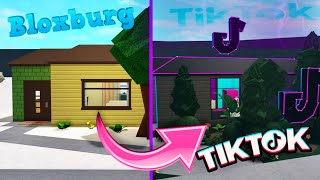 ˚˖ 𝐑𝐞𝐧𝐨𝐯𝐚𝐭𝐢𝐧𝐠 the STARTER HOUSE into a 𝐓𝐈𝐊𝐓𝐎𝐊 House 🔨📱 | Roblox Bloxburg