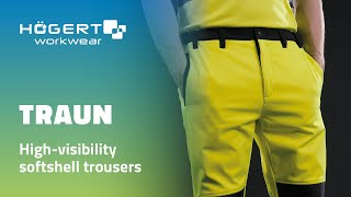 Högert Workwear high-visibility clothing - softshell trousers TRAUN