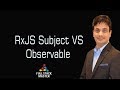 RxJS Subject vs RxJS Observable What is the difference?