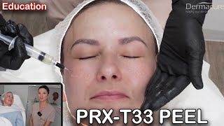 PRX T33 peel procedure on Full Face and  Eyes and before and after (2024)