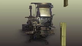 Linotype Setzmaschine - 3D Animation