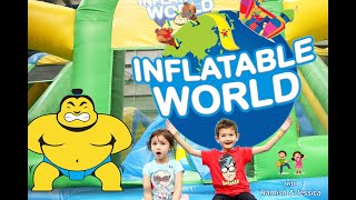 Inflatable World - самая большая крытая надувная игровая площадка 🌟 Дети развлекаются