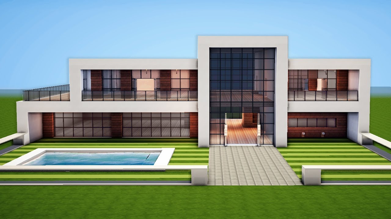 49 Simple Modern House Designs Minecraft