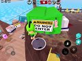 Playing bake the baby with my brother in roblox