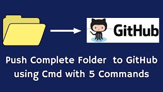 how to push complete project to GitHub using Command Prompt 2024 | #github