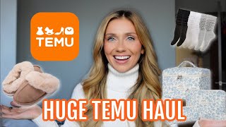 HUGE TEMU HAUL // Gift ideas, stocking stuffers, beauty, \u0026 organization!!!