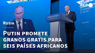 Putin abre cumbre Rusia-África con promesa de granos gratis para seis países | AFP